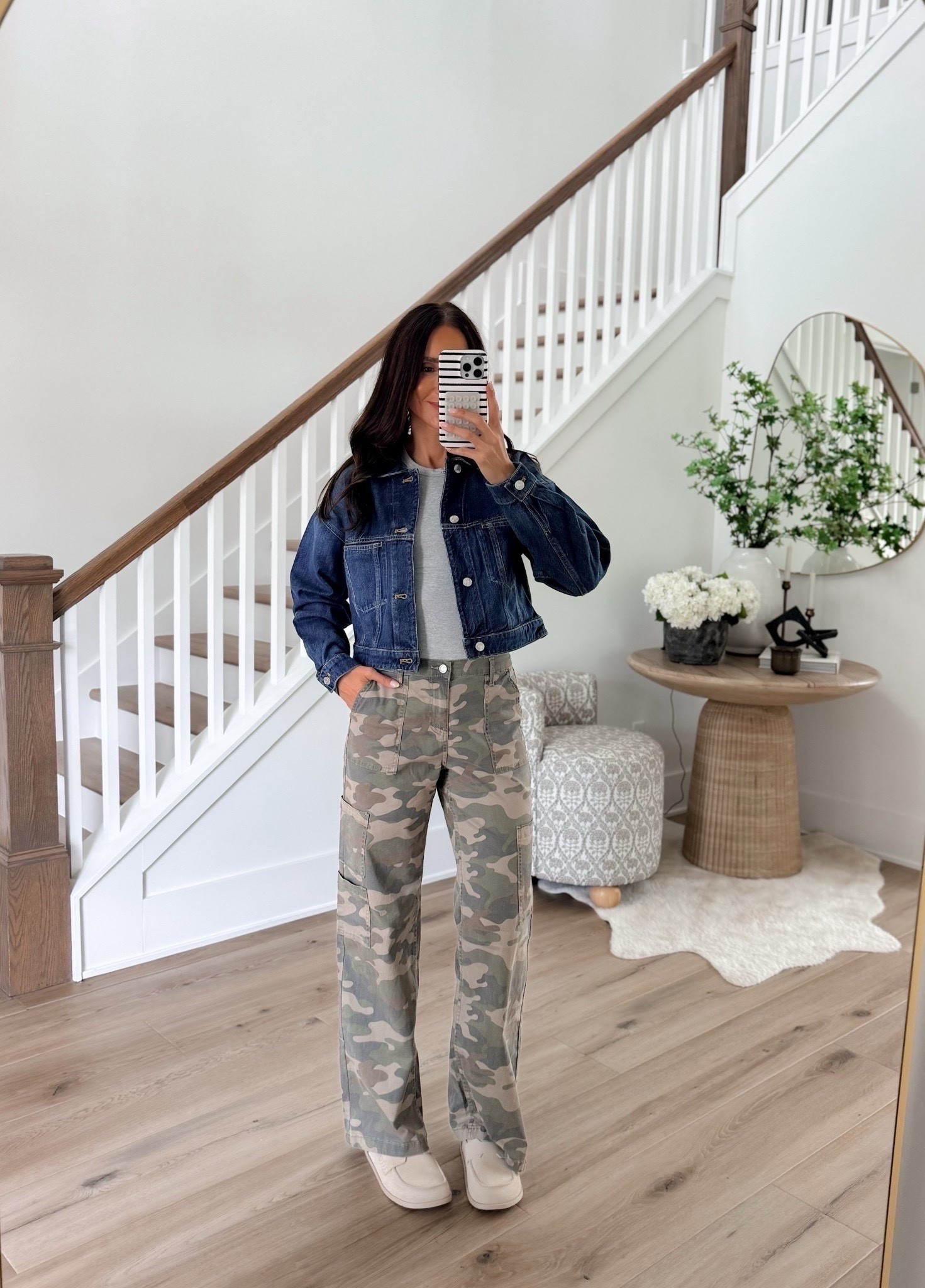 Weekend outfit inspo 🍂 These camo pants are such a fun switch from denim right now.

#LTKdayinmylife #LTKootd #LTKgrwm