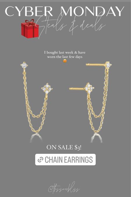 Chain link earrings! Only $3 // I bought and love!! ✨✨✨

#LTKsalealert #LTKGiftGuide #LTKCyberWeek