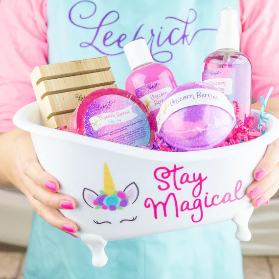 Unicorn Gift Set for Girls, Stay Magical Gift Box, Unicorn Birthday Party Gift, Bath and Body Bas... | Etsy (US)