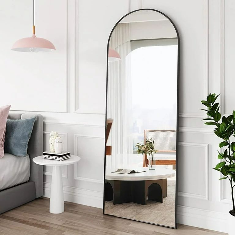 TinyTimes 65"x22" Arched Full Length Mirror Freestanding Floor Mirror Modern Wall Mounted Full Bo... | Walmart (US)