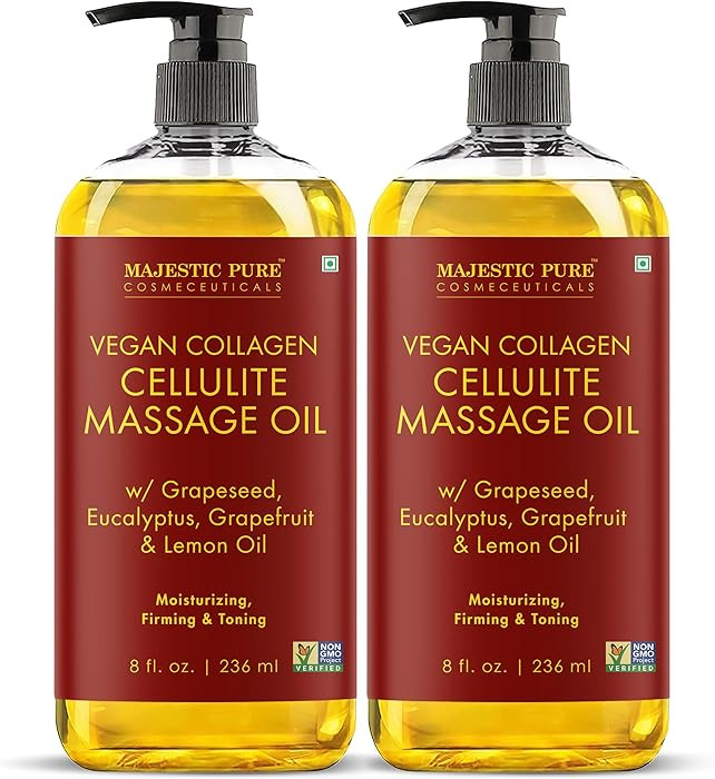 Majestic Pure Firming Body Massage Oil with Collagen – Helps Smooth The Appearance of Cellulite... | Amazon (US)