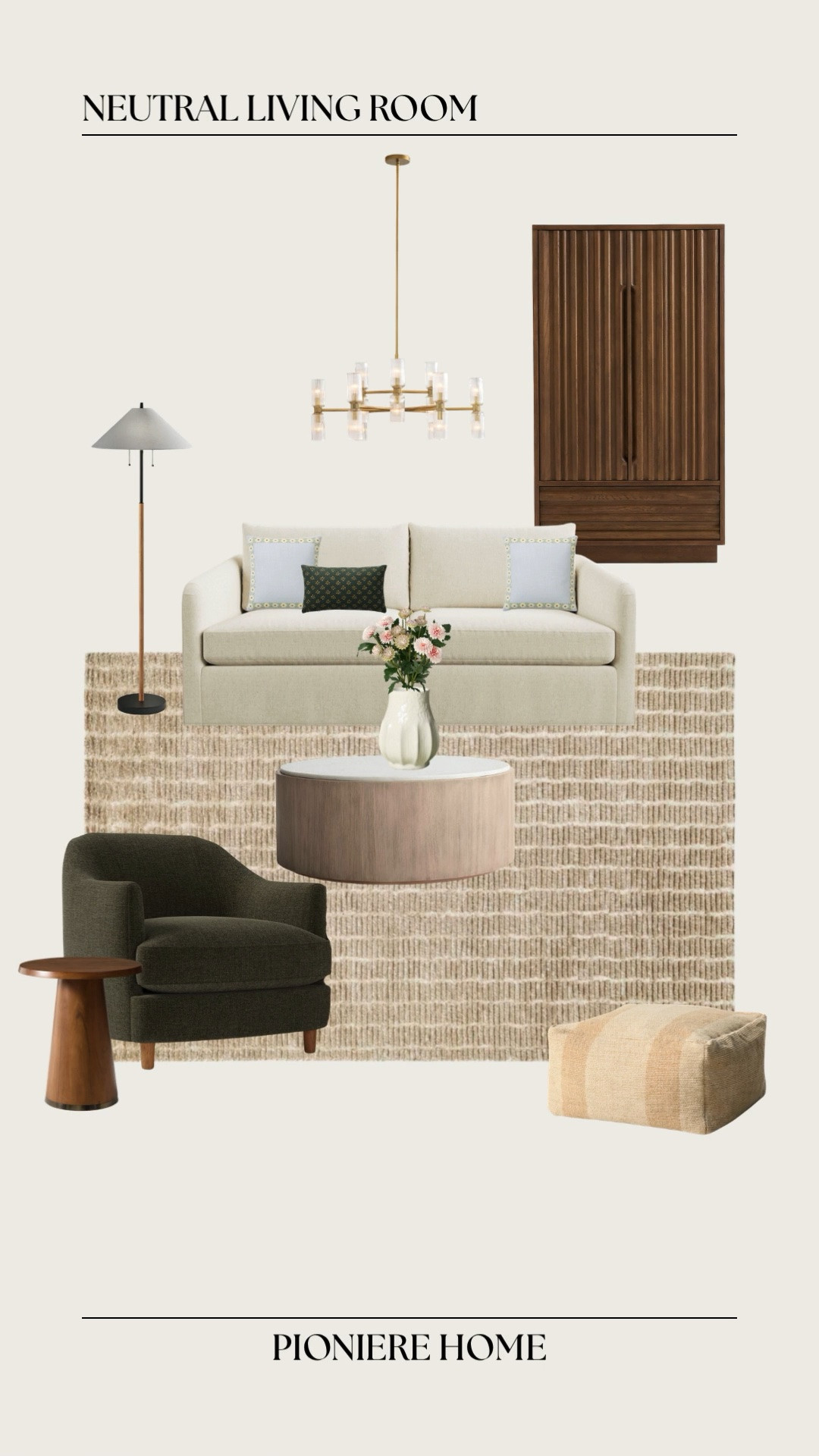 Get the look: Neutral living room. Mix of high and low, neutral home inspo, wood coffee table, neutral area rug, affordable home finds.

#LTKSeasonal #LTKHome #LTKSaleAlert
