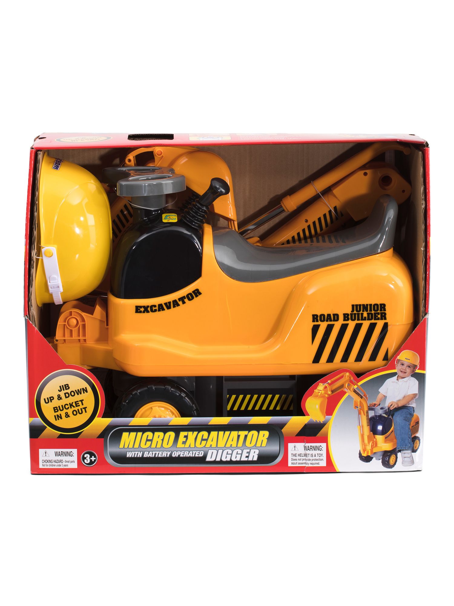 Micro Excavator Ride-on With Battery Operated Digger | TJ Maxx