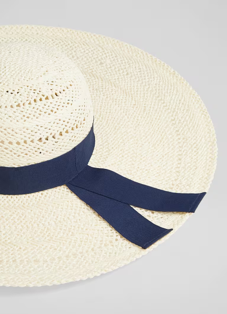 Saffron Cream Raffia Floppy Sun Hat | L.K. Bennett (UK)