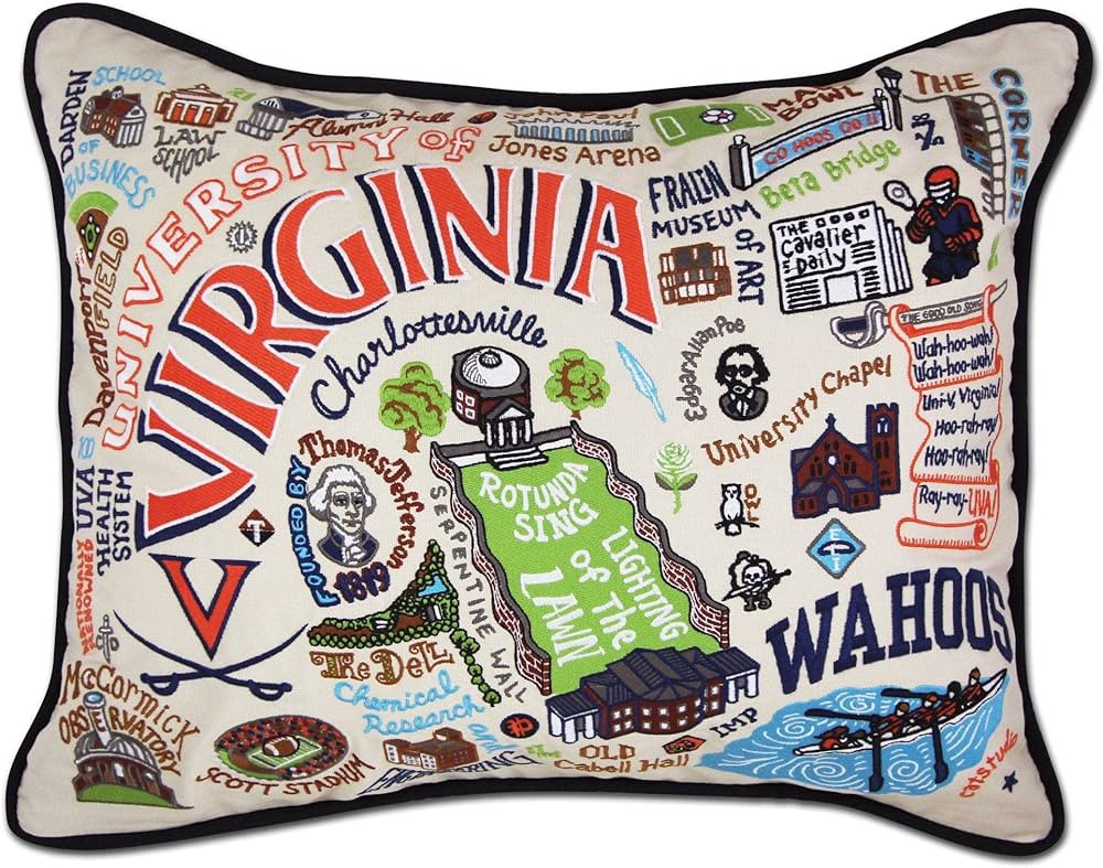 Catstudio University of Virginia Collegiate Embroidered Decorative Throw Pillow | Amazon (US)