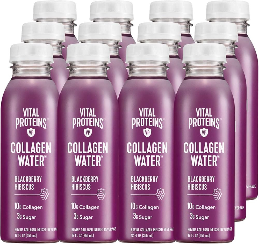 Vital Proteins Collagen Water™, 10g of Collagen per Bottle & Made with Real Fruit Juice - Black... | Amazon (US)
