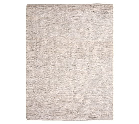 Heather Chenille Jute Rug - Gray | Pottery Barn (US)