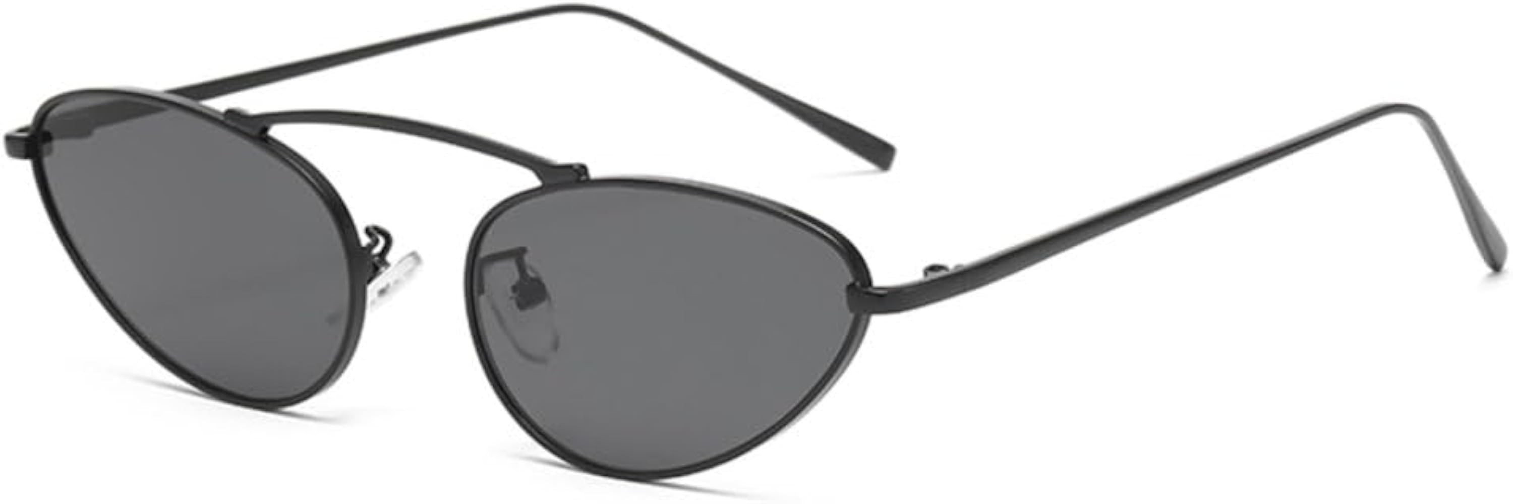 LVTFCO Metall Punk Cat Eye Sonnenbrille Frauen Männer Einteilige Sonnenbrille Dame Trendy Steamp... | Amazon (DE)