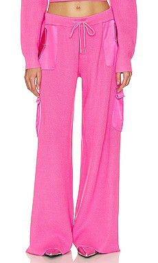 SEROYA Daph Knit Cargo Pant in Malibu Pink from Revolve.com | Revolve Clothing (Global)