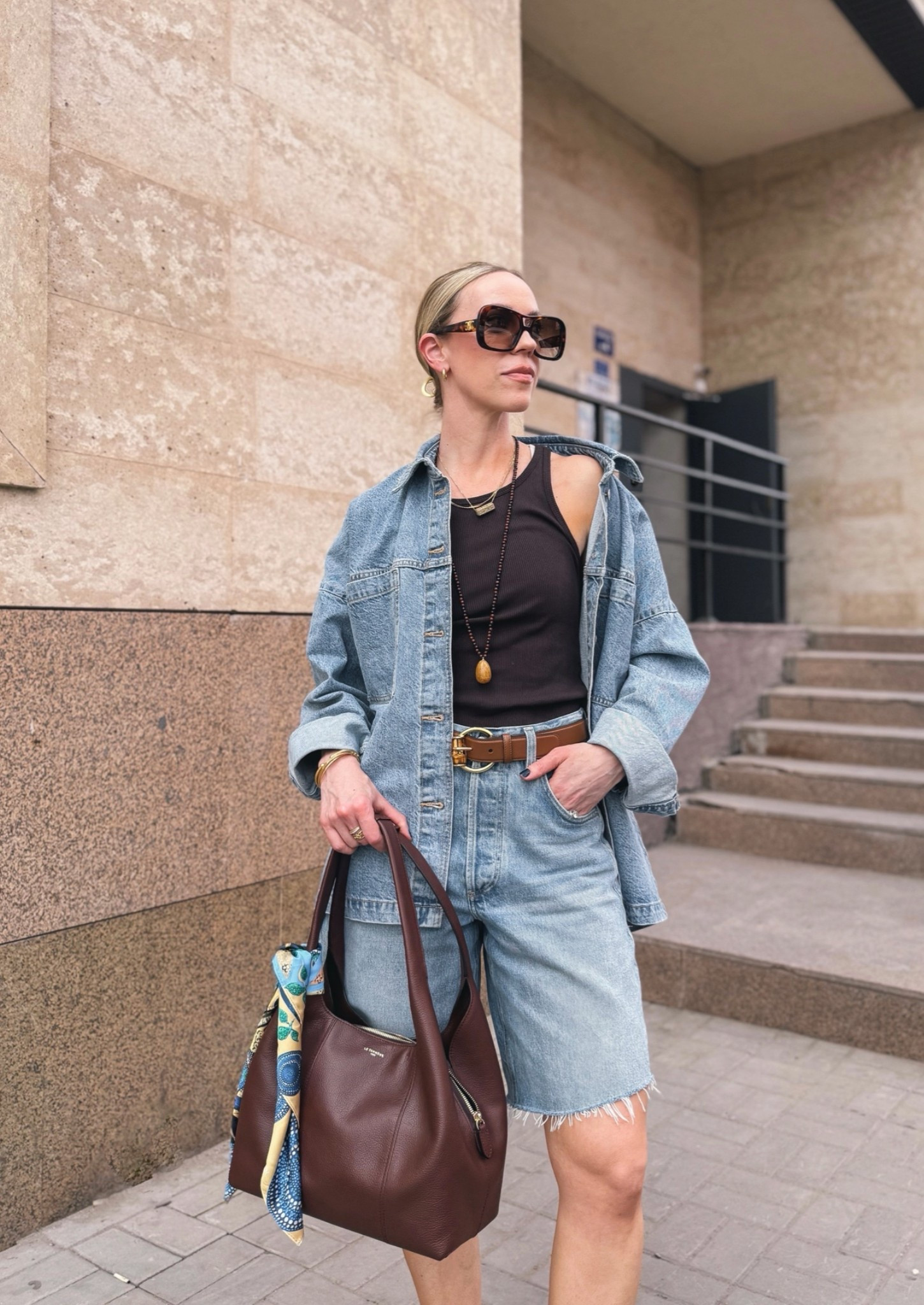 My Le Tanneur handbag is 20% off right now! They’re having a huge summer sale

Denim on denim, all denim outfit, denim bermuda shorts, beaded pendant necklace

#LTKSaleAlert #LTKTravel #LTKSeasonal