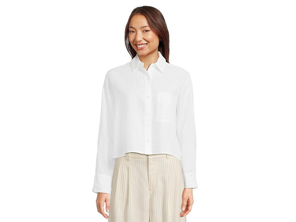 Madewell Alice Shirt - Cotton Linen Women's Clothing White : 2XL (Women's 18), Cotton/Linen | Zappos