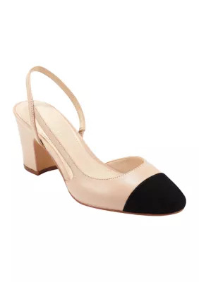 Marc Fisher Laynie Block Heel Pointy Toe Dress Pumps | Belk