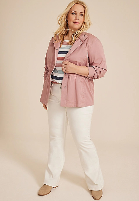 Plus Size Twill Jacket | Maurices