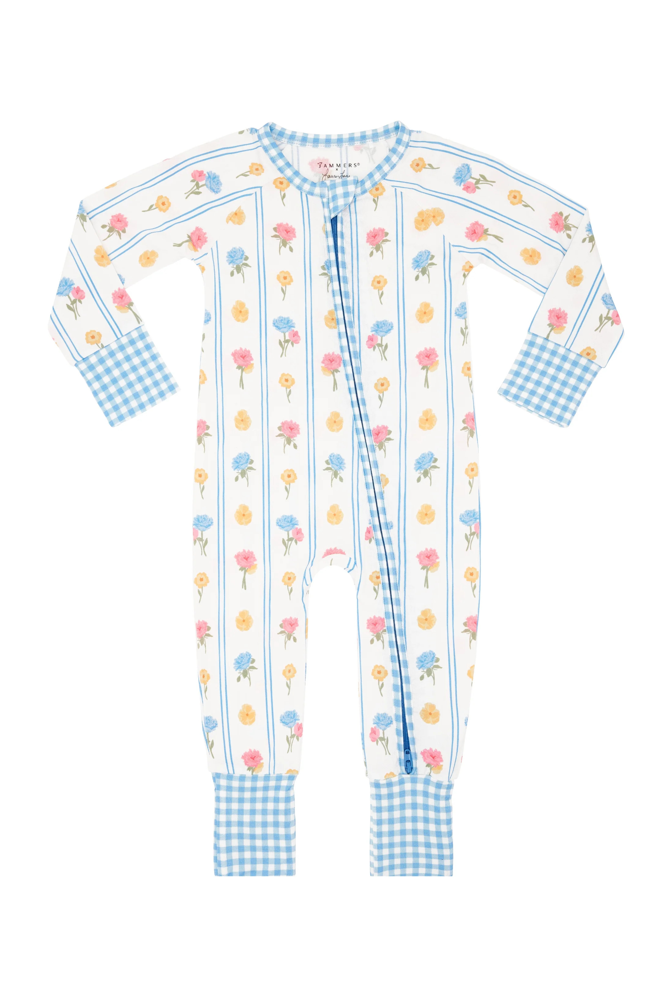 Cottage Garden Zipper Romper | Bamboo Baby Pajamas | In My Jammers | In My Jammers