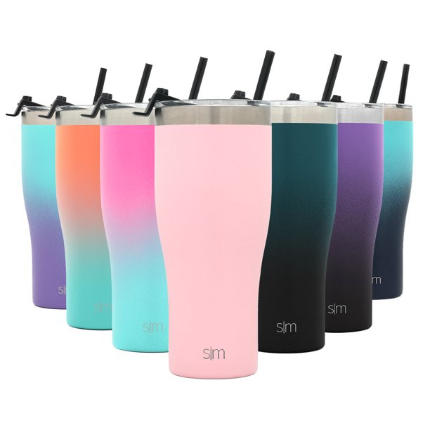 Simple Modern 32oz Slim Cruiser Tumbler with Straw & Closing Lid Travel Mug - Gift Double Wall Va... | Walmart (US)