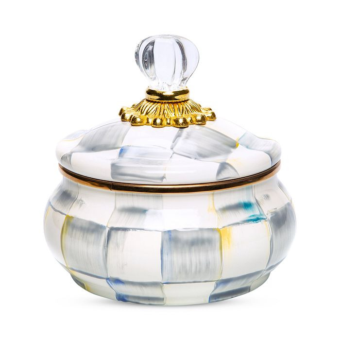 Sterling Check Enamel Squashed Pot | Bloomingdale's (US)