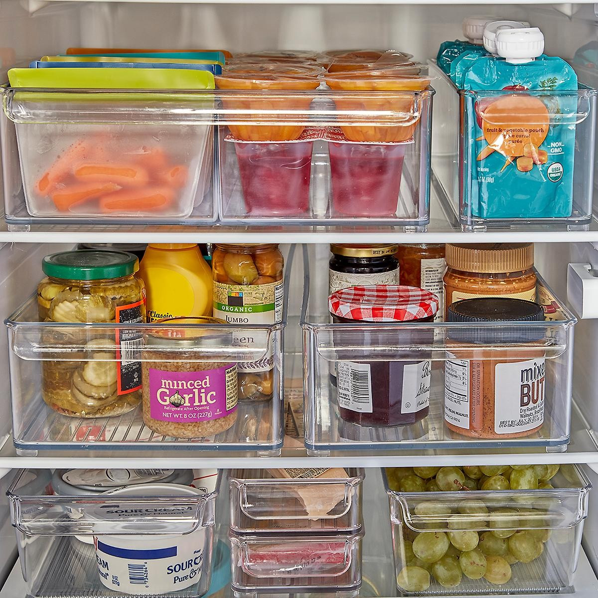 iDesign Linus Deep Fridge Bins | The Container Store
