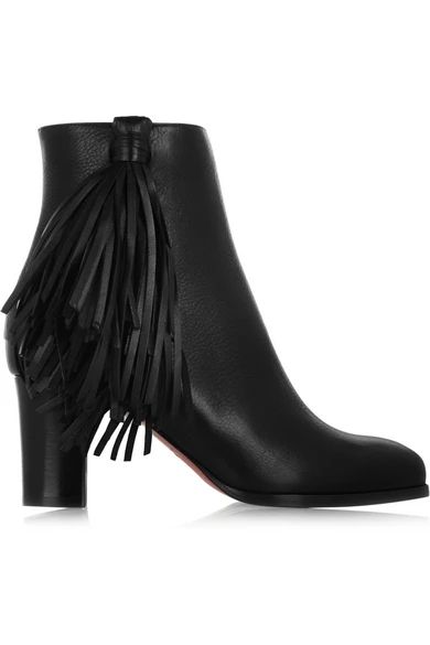 Jimmynetta 70 fringed leather ankle boots | NET-A-PORTER (UK & EU)