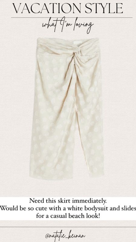 NEW H&M wrap skirt perfect for a beach trip or swim coverup! 



#LTKtravel #LTKswim #LTKunder50