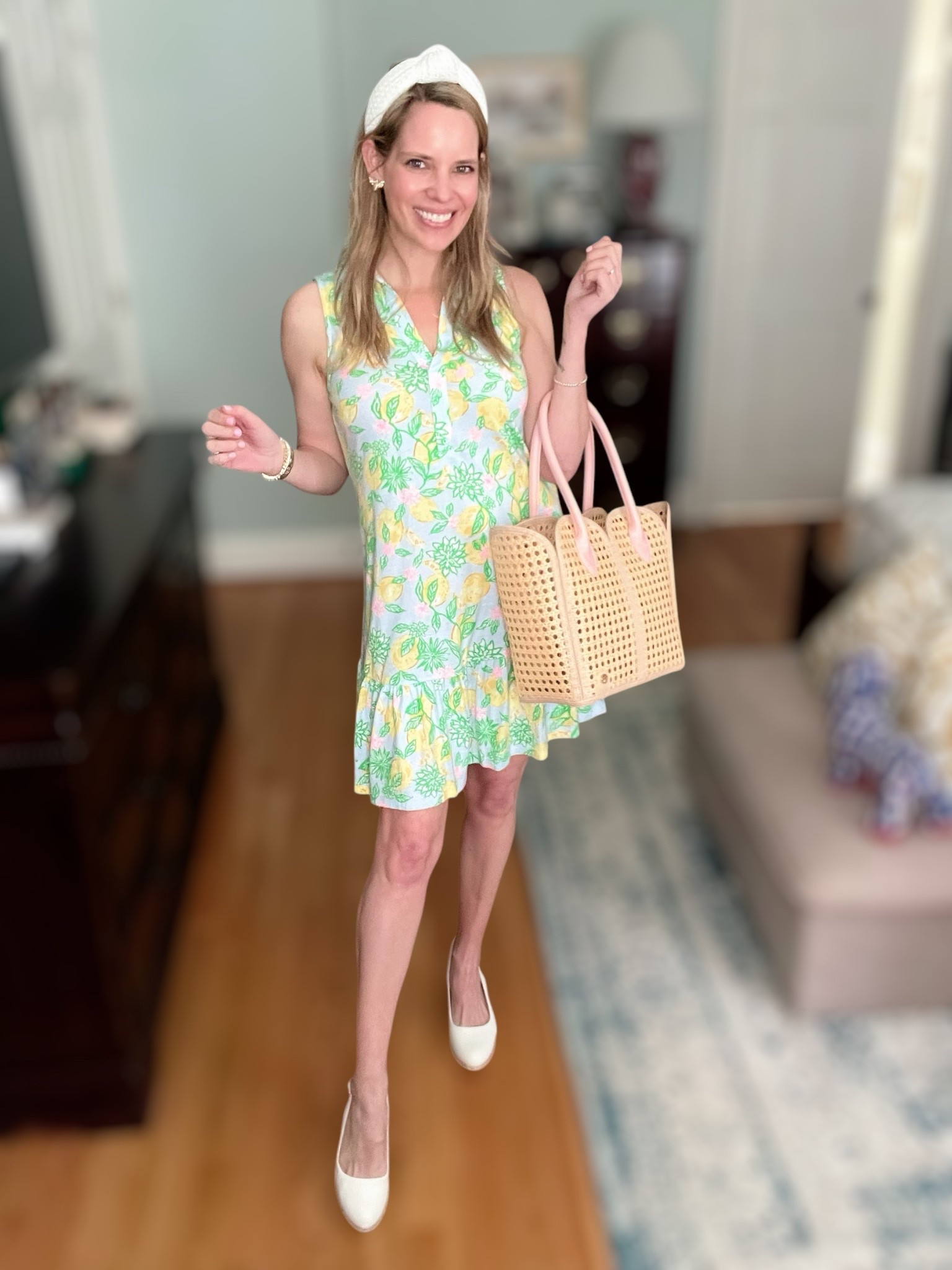 Code ASHLEYBA for 10% off all Melinda Maria jewelry!
Wearing my go-to stack: dainty gold bracelets, rings, and necklaces — all Melinda Maria and all linked below!

⸻

Lilly Pulitzer Riegan Dress – Fresh, Feminine & Fully Linked
This exact look is linked head-to-toe — no similar items here! I’m wearing the Lilly Pulitzer Riegan dress in size XS, and it’s one of my favorite spring staples. The lemon and floral print is bright, cheerful, and perfect for warm weather. I paired it with white slingback flats, my raffia tote, and a pop of gold from my jewelry stack.

Outfit Details:
• Dress: Lilly Pulitzer Riegan Dress (size XS) – citrus floral print with ruffle hem
• Shoes: White slingback flats
• Bag: Raffia tote with blush pink trim
• Accessories:
– White textured knotted headband
– Earrings: Lilly Pulitzer Bee Earrings (gift with purchase!)
– Jewelry: All Melinda Maria — bracelets, rings & layered necklaces (use code ASHLEYBA for 10% off)

Why I Love It:
• Everything you see is actually linked
• Easy, lightweight, and flattering fit
• Petite-friendly — I’m 5’3” wearing XS
• Ready for brunch, Easter, or vacay!

Shop the full outfit now on my LTK!
This look is bright, breezy, and totally effortless.

#LillyPulitzer #RieganDress #EverythingLinked #MelindaMariaJewelry #ASHLEYBA #PetiteStyle #SpringStyle #LillyLover #LTKUnder100 #GiftWithPurchase #RaffiaTote #PreppyChic #CitrusPrint #LTKSpring #LTKPetite #SpringOutfitInspo


#LTKFindsUnder50 #LTKOver40 #LTKFindsUnder100