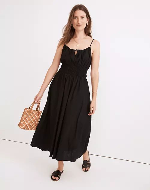 Linen-Blend Sophia Cami Midi Dress | Madewell