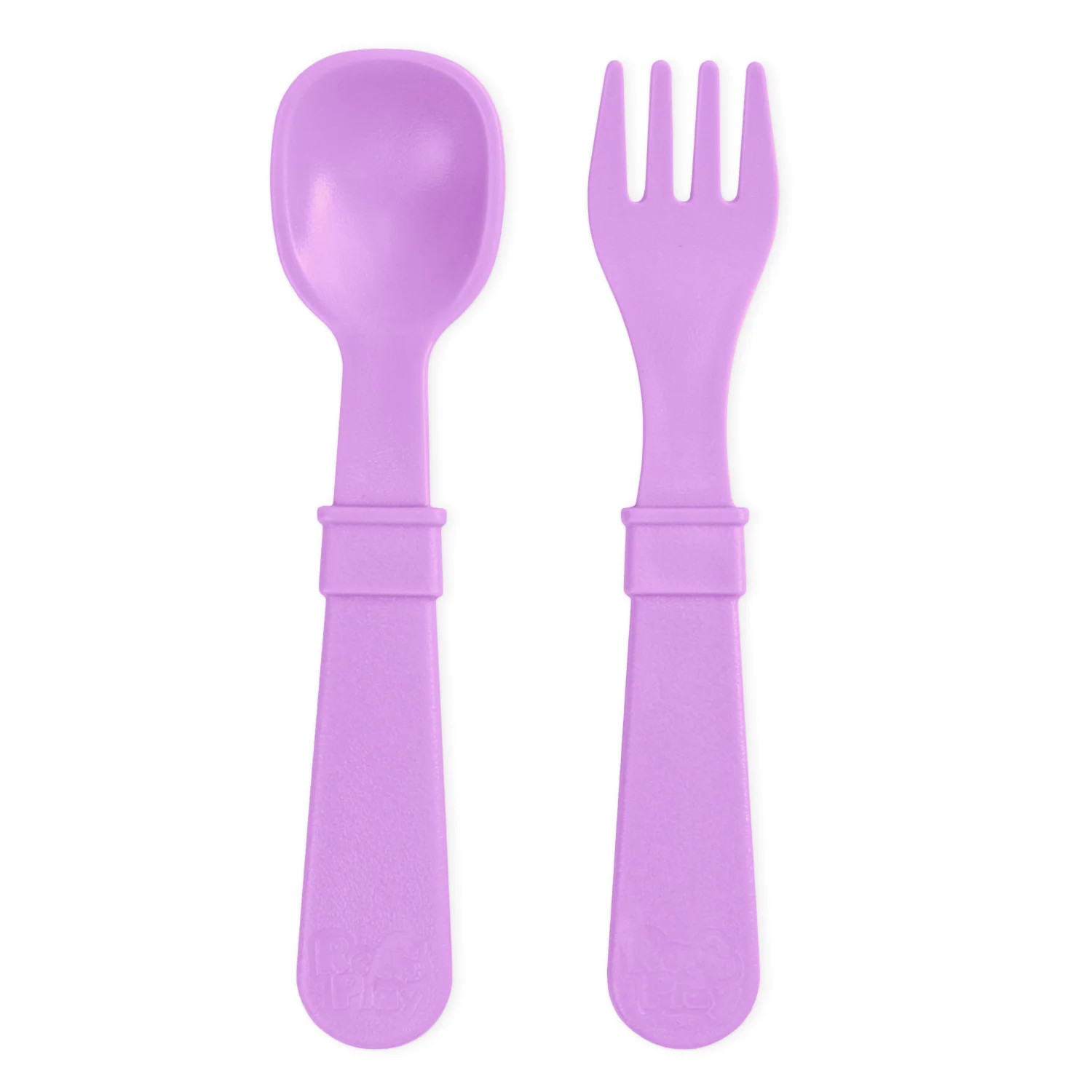 Re-Play Toddler Utensil Pair | Family Tableware Made in the USA from Recycled Plastic | Re-Play
