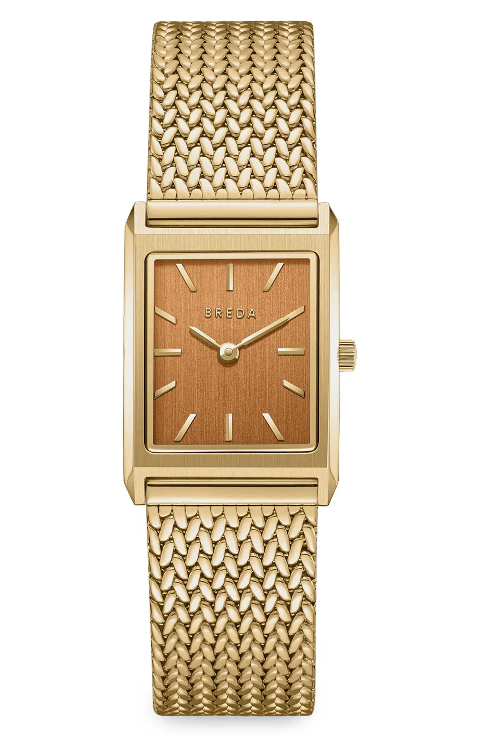 BREDA Virgil Tethered Mesh Strap Watch, 20mm | Nordstrom | Nordstrom