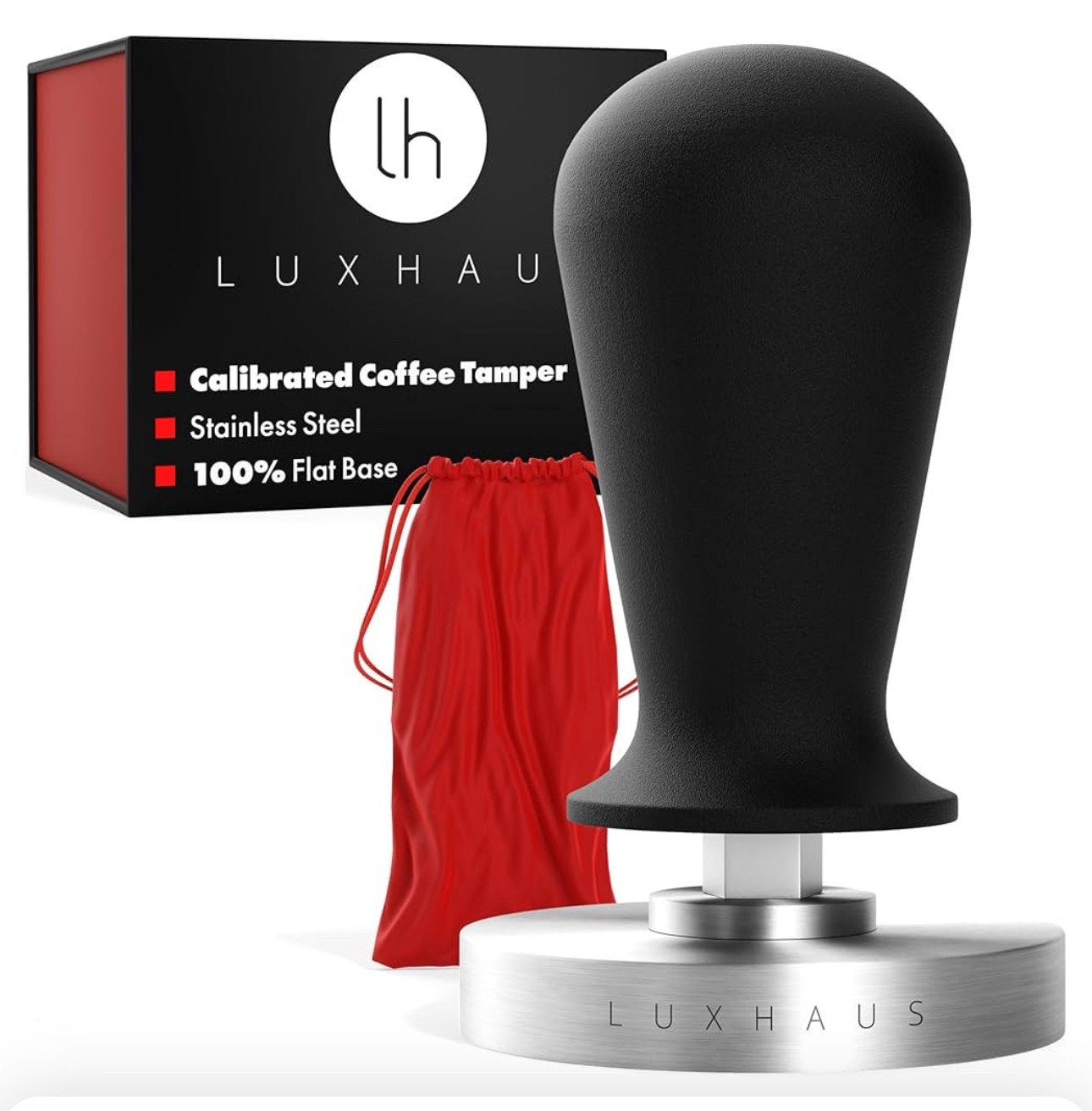 LuxHaus Espresso Tamper - 53mm Calibrated Coffee Tamper for Espresso Machine with Spring Loaded 100% Flat Stainless Steel Base

MEION Espresso Tamping mat, Coffee Espresso Tamper Mat, Food Grade Silicone Tamp Mat, Tamper Mat for Espresso Machine Espresso Accessories, Waterproof and Heat Resistant Espresso Mat
We use these tools for our coffee 