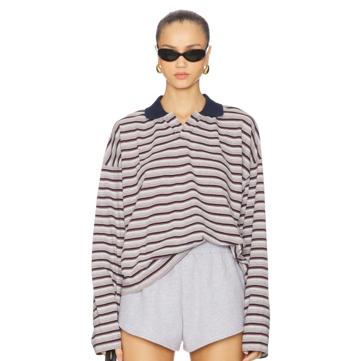 Loving this rugby style tee. Stripes are in! 

#LTKWorkwear #LTKFindsUnder100 #LTKootd