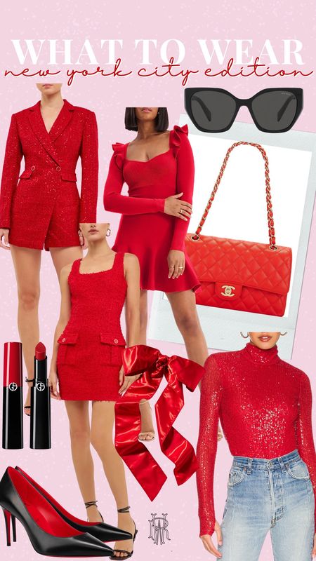 What to wear in New York City - red outfits for the city - red fashion - winter fashion 

#LTKtravel #LTKSeasonal #LTKHoliday