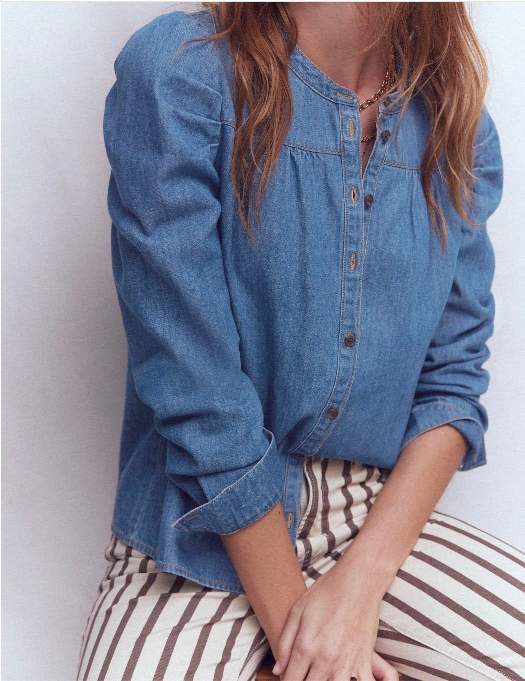 Maybe the cutest chambray shirt I’ve ever seen in the deal is crazy

#LTKgrwm #LTKSaleAlert #LTKOver40