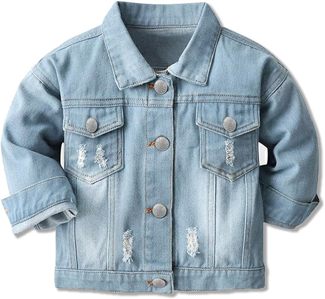 Cromoncent Classic Denim Jacket for Boys Girls & Women | Amazon (US)