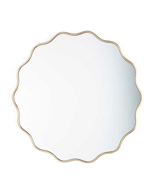 31.5in Round Scallop Mirror | TJ Maxx