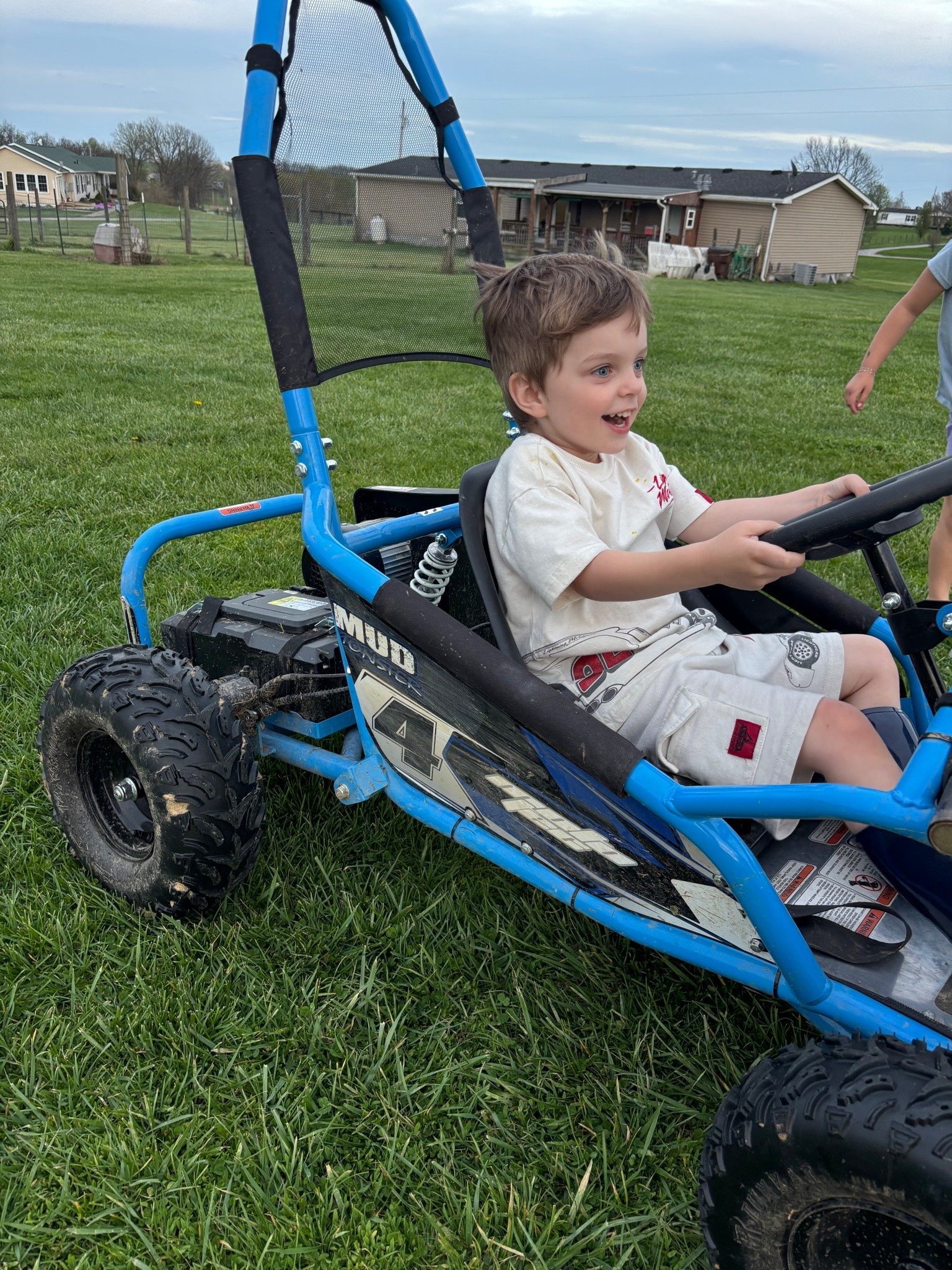Beau had a blast with our neighbors the other night! It’s a hike to their house but fun for him to have friends close in age nearby. Definitely will be investing in a four wheeler in the next couple of years hahaha. Also love having like minded neighbors! Limited to no screen time and just a classic 90s childhood playing outside til the sunsets (we don’t have street lights so can’t follow that rule 😂)

#LTKHome #LTKKids #LTKActive