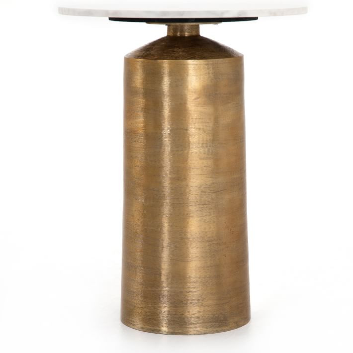 Aluminum & Marble Nightstand (20") | West Elm (US)