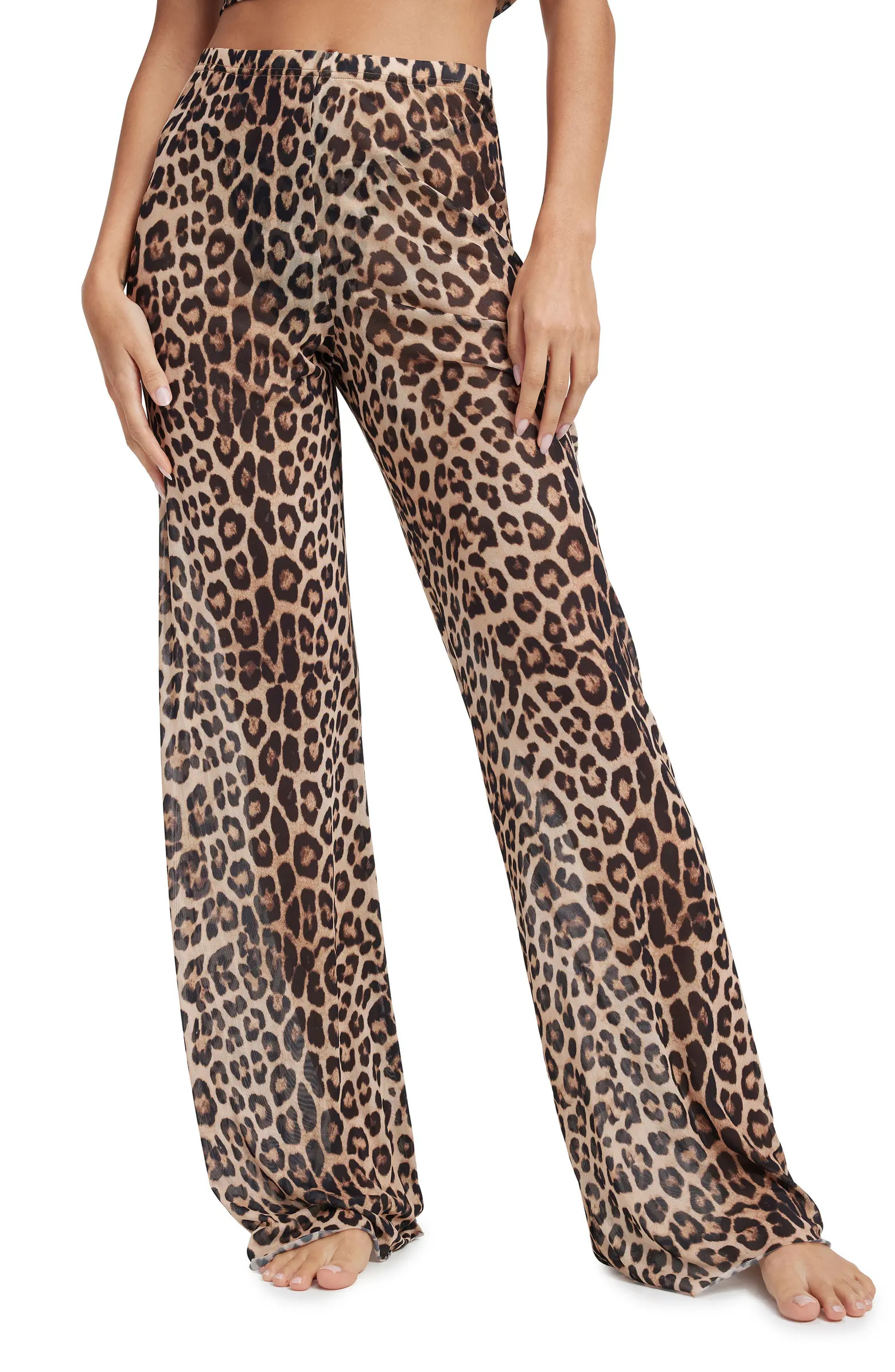 Good American Mesh Wide Leg Pant | Nordstrom | Nordstrom