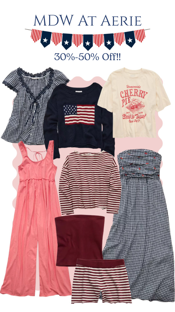 Memorial Day weekend at Aerie! Save 30%-50% through tonight! 

 #LTKootd #LTKSaleAlert