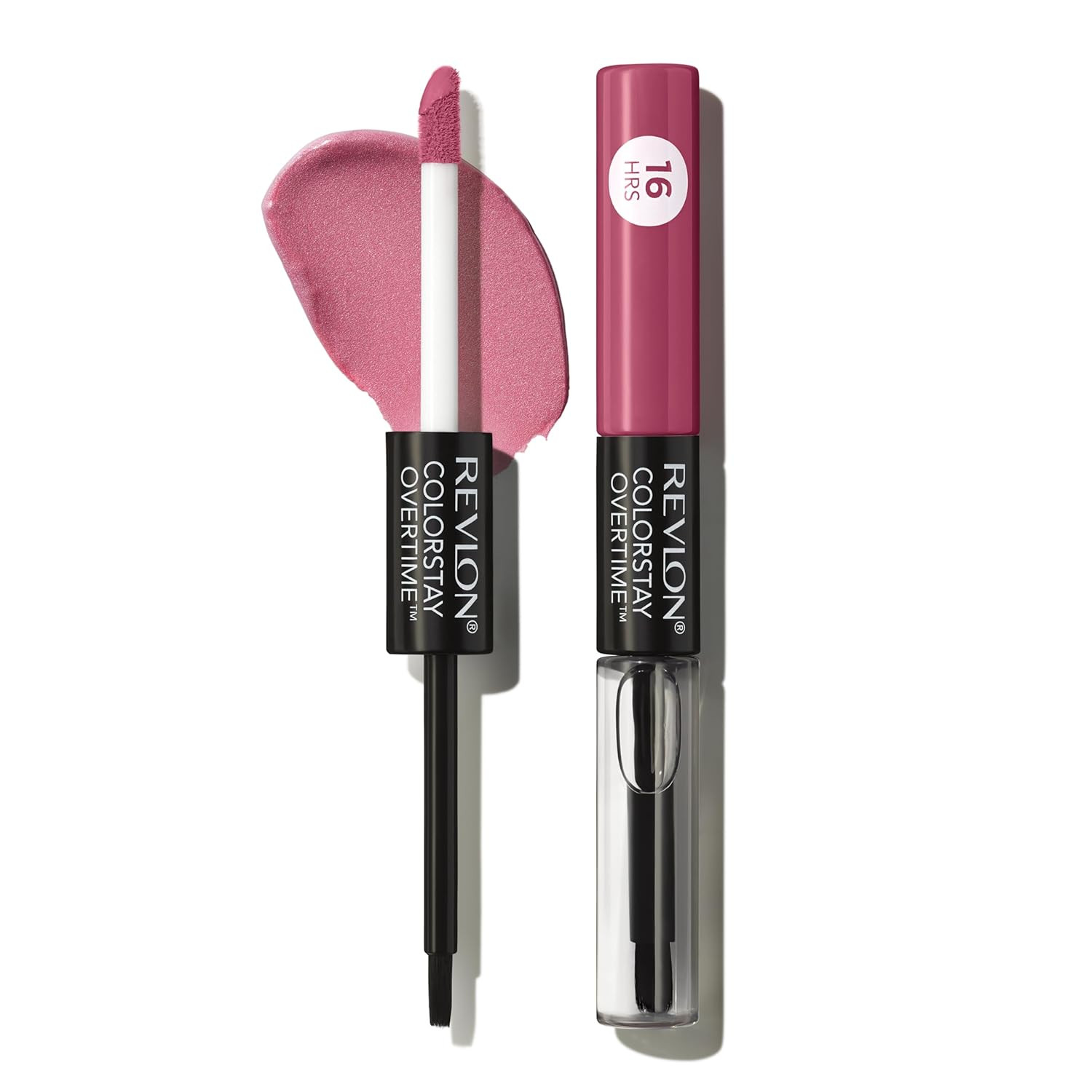 Revlon Liquid Lipstick with Clear Lip Gloss, ColorStay Overtime Lipcolor, Dual Ended with Vitamin... | Amazon (US)