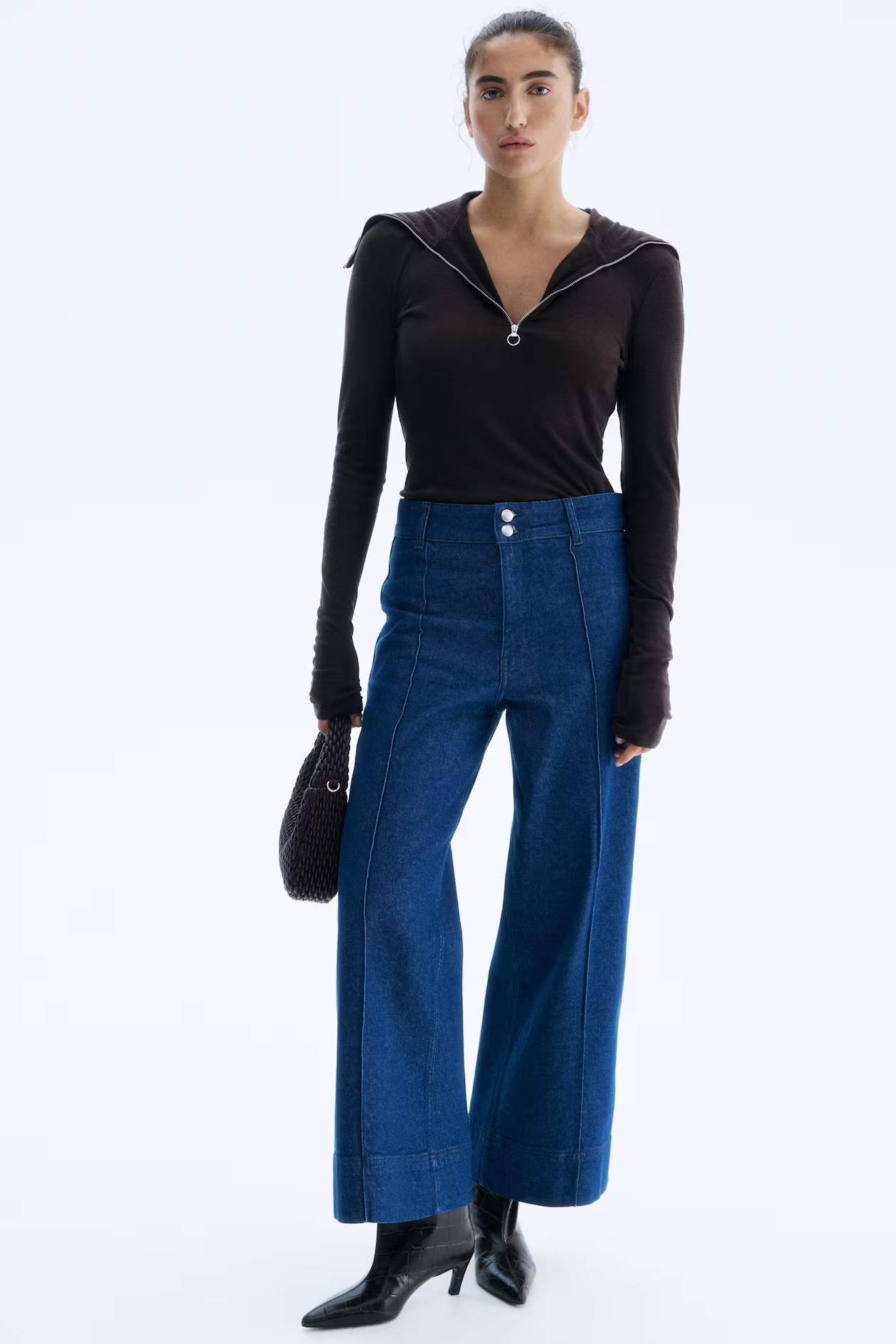 Wide High Ankle Jeans | H&M (US + CA)