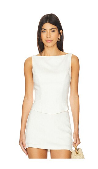 x REVOLVE Ines Top in Ivory | Revolve Clothing (Global)