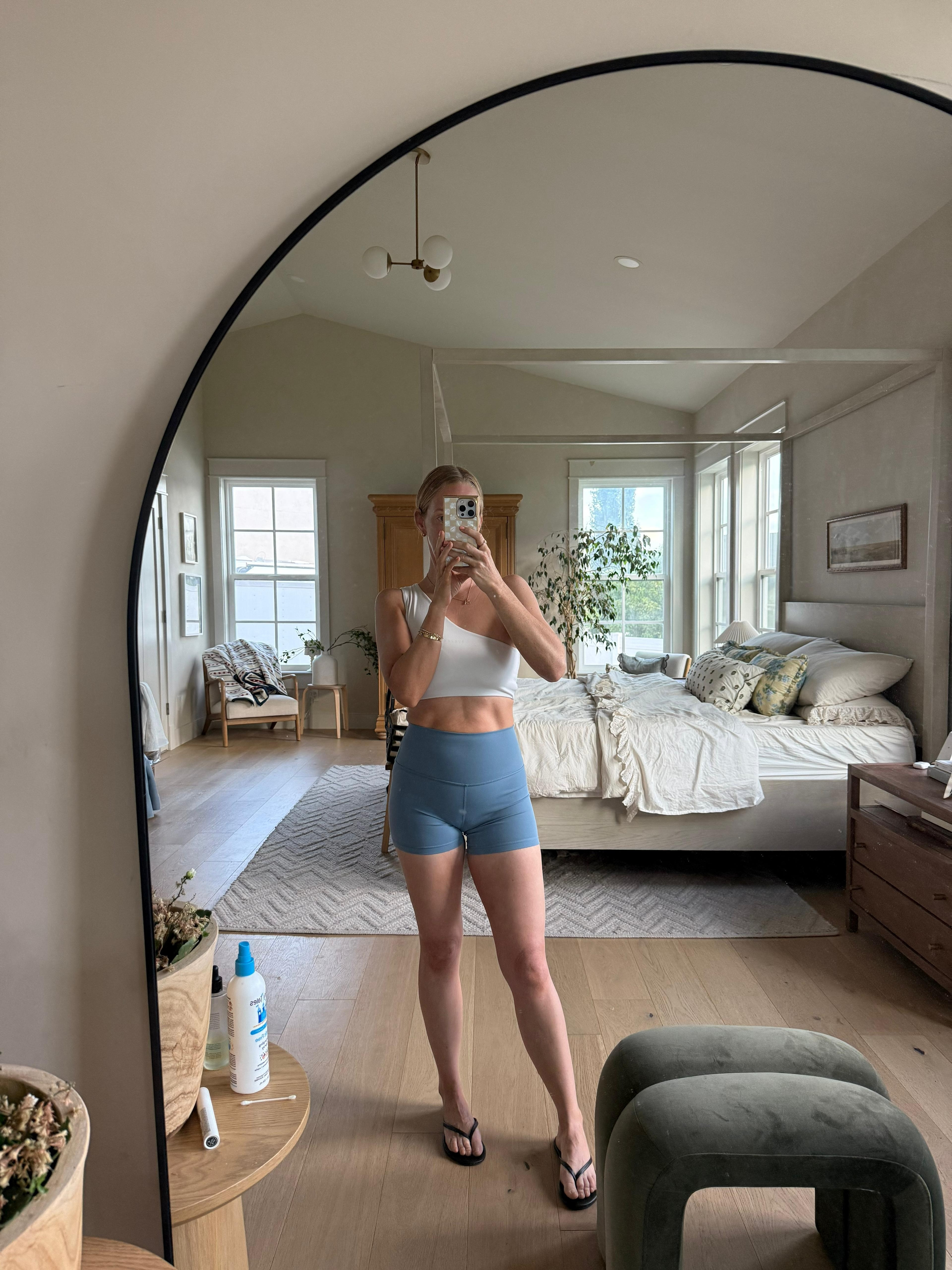 Hot Pilates kind of day. I have these shorts in multiple colors because I love them so much! 

 #LTKdayinmylife #LTKgrwm #LTKfitnessgoals