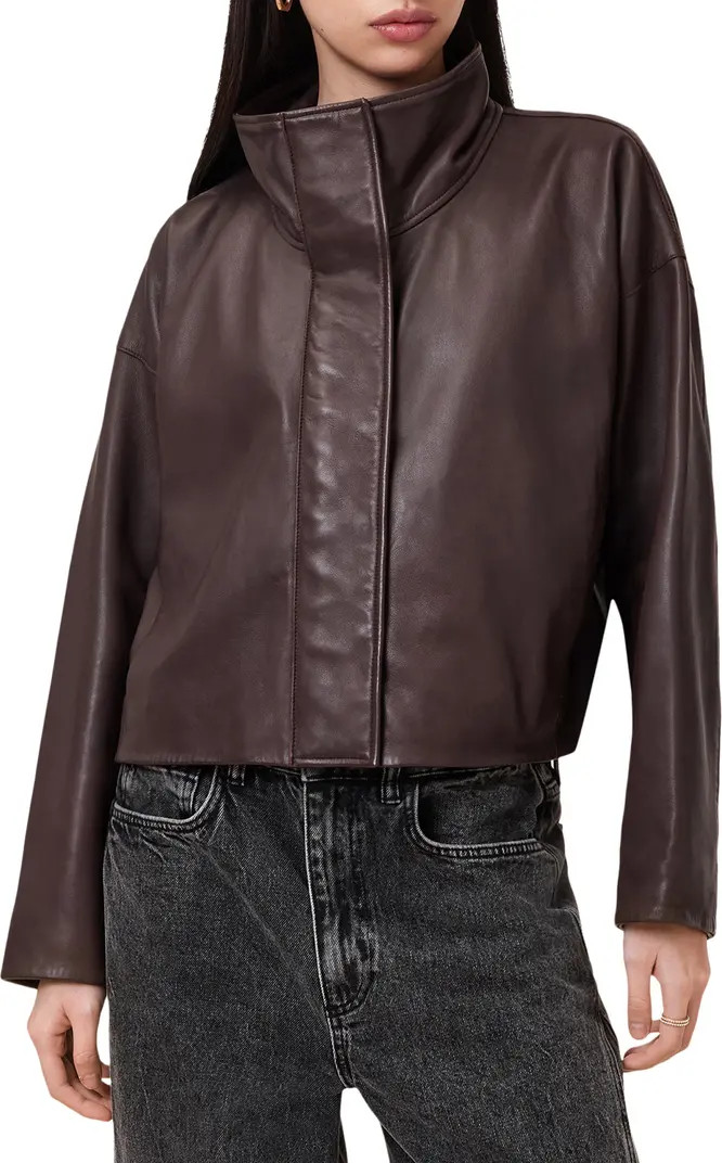 AllSaints Ryder Leather Jacket | Nordstrom | Nordstrom