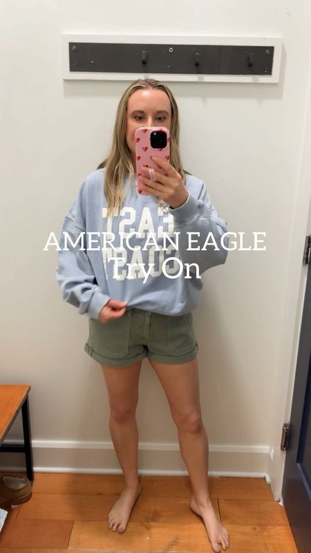 Did an American Eagle try on, so you don’t have to!! They have so many cute spring items. Get an extra 25% off with code: SPRINGLTK on top of sale prices!! If you get one thing, get these shorts! They’re just like my all time favorite Aerie shorts, but not distressed. They look regular in the front, but have elastic in the back! Get them!!!! 

#LTKsalealert #LTKover40 #LTKSpringSale