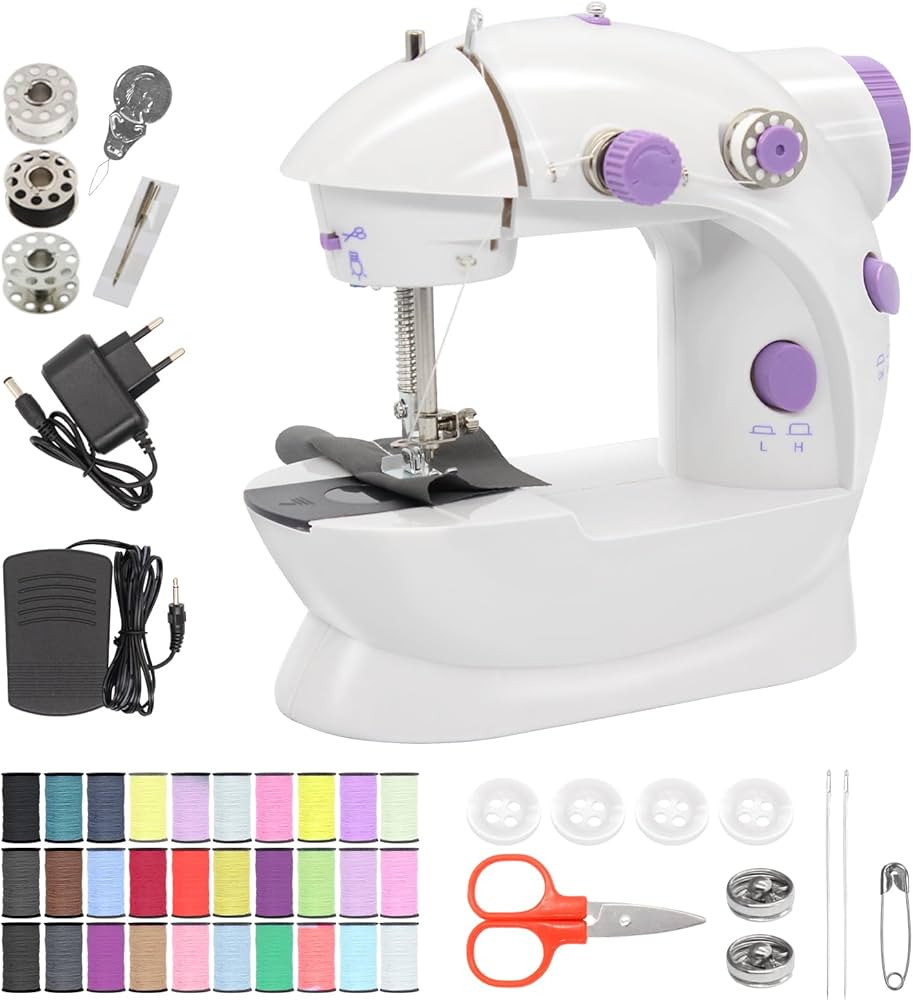 Mini Sewing Machine for Beginner, Dual Speed Portable Sewing Machine, Small Household Electric Po... | Amazon (US)