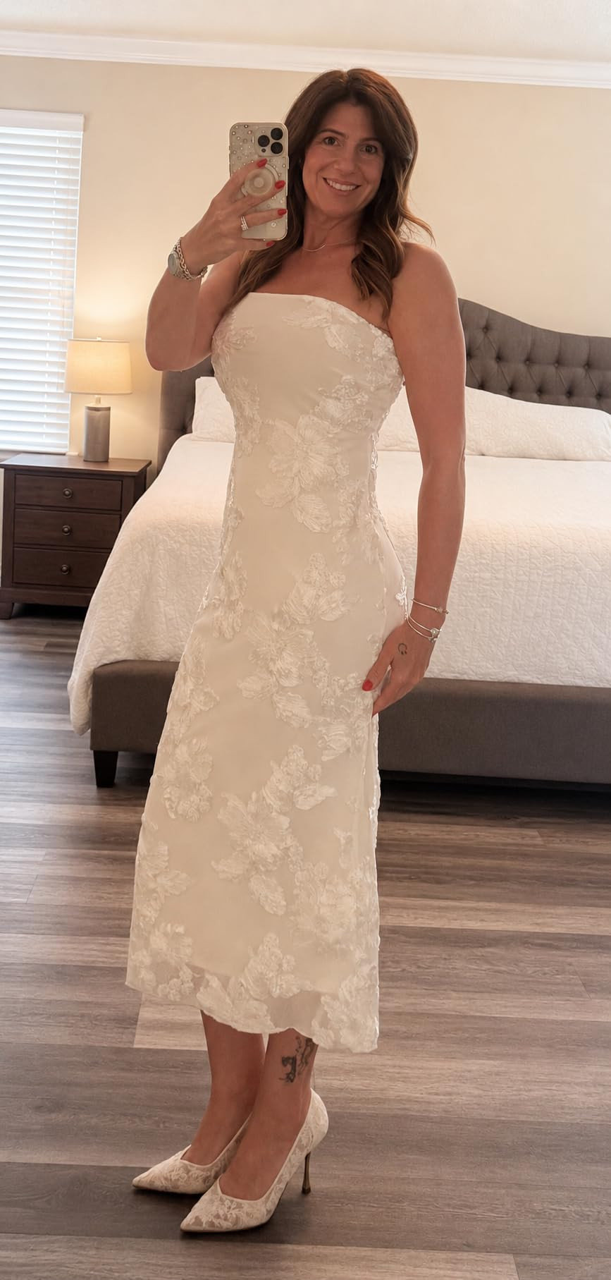 ZESICA 2026 Summer Strapless Floral Cocktail Wedding Guest Dress for Women | Amazon (US)