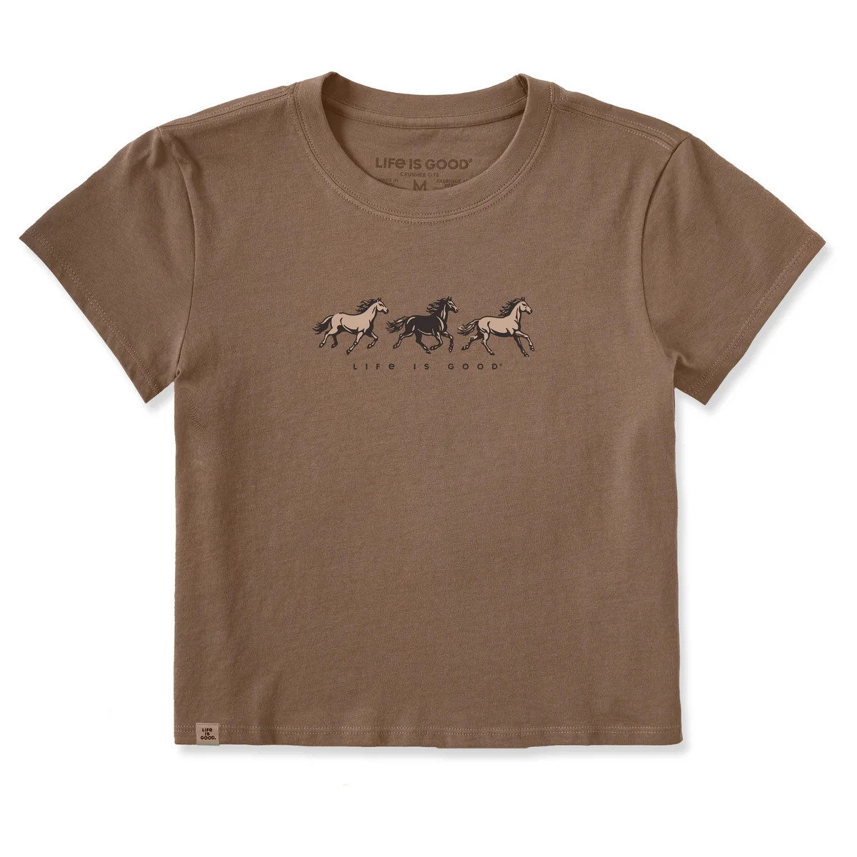 Women's Galloping Horse Trio Crusher-LITE Shrunken Tee | Life is Good