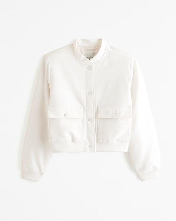 Cropped Bomber Jacket | Abercrombie & Fitch (US)