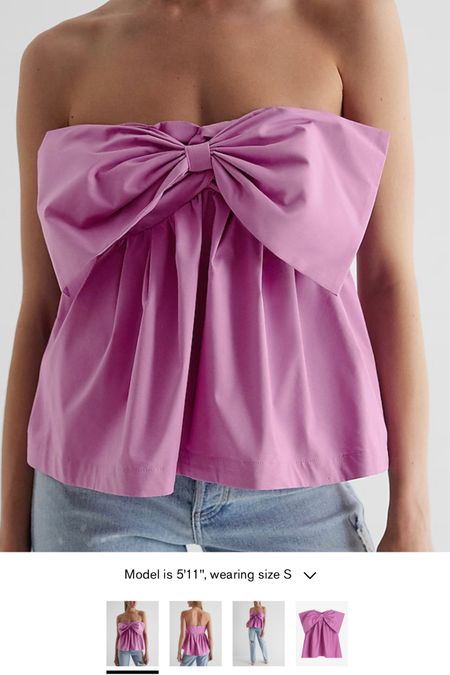 Sale! The cutest statement top for summer! Bow strapless top, birthday outfit 

#LTKFind #LTKsalealert #LTKunder50
