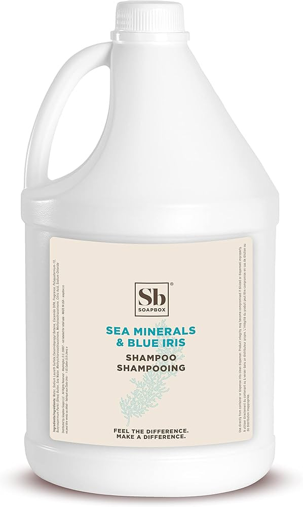 Soapbox Sea Minerals & Blue Iris Shampoo, Vegan, Color Safe, Sulfate Free & Silicone Free Hair Sh... | Amazon (US)