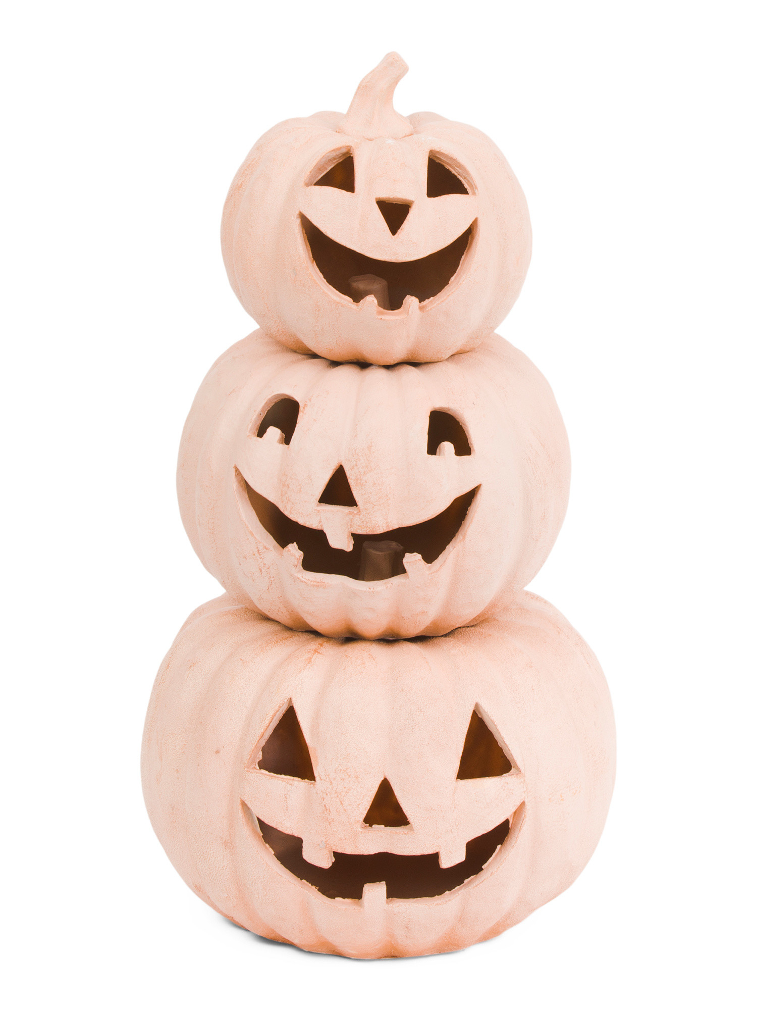 Outdoor Safe 3 Stacking Jack O Lanterns Decor | TJ Maxx